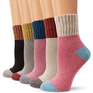 Women's Moisture Wicking Breathable Cotton  Cushioned Crew Socks Casual Athletic